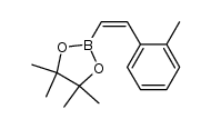 (Z)-4,4,5,5-tetramethyl-2-(2-methylstyryl)-1,3,2-dioxaborolane结构式