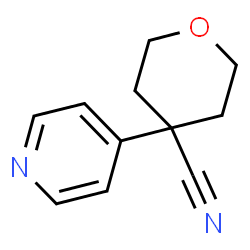 4-(Pyridin-4-yl)oxane-4-carbonitrile Structure