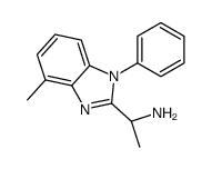 (1S)-1-(4-methyl-1-phenylbenzimidazol-2-yl)ethanamine结构式