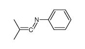 N-(2-methyl-1-propenylidene)aniline结构式