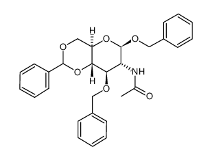 2-Acetamido-1,3-di-O-benzyl-4,6-O-benzylidene-2-deoxy-b-D-glucopyranoside structure