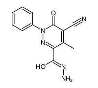 5-Cyano-4-methyl-6-oxo-1-phenyl-1,6-dihydro-3-pyridazinecarbohydrazide picture