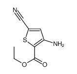 2-Thiophenecarboxylicacid,3-amino-5-cyano-,ethylester(9CI)结构式