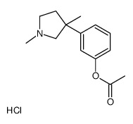 [3-(1,3-dimethylpyrrolidin-3-yl)phenyl] acetate,hydrochloride Structure