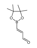 3-(4,4,5,5-tetramethyl-1,3,2-dioxaborolan-2-yl)prop-2-enal Structure