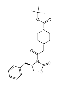 3-[2-(N-t-BOC-4-piperidinyl)-1-oxoethyl]-4(R)- (benzyl)-2-oxazolidinone图片