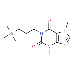 1H-Xanthine, 3,7-dimethyl-1-(3-trimethylsilylpropyl)- Structure