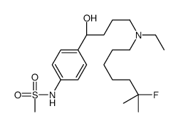 N-[4-[(1S)-4-[ethyl-(6-fluoro-6-methylheptyl)amino]-1-hydroxybutyl]phenyl]methanesulfonamide结构式