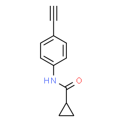 N-(4-Ethynylphenyl)cyclopropanecarboxamide Structure