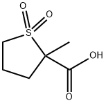 2-METHYL-1,1-DIOXO-1LAMBDA6-THIOLANE-2-CARBOXYLIC ACID Structure