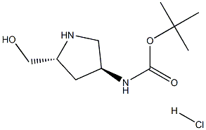 ((2R,4S)-5-(羟甲基)吡咯烷-3-基)氨基甲酸叔丁酯盐酸盐图片