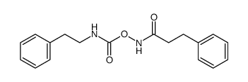 O-phenethylcarbamoyl-N-(3-phenyl-propionyl)-hydroxylamine结构式