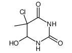 5-chloro-6-hydroxy-5,6-dihydrothymine Structure