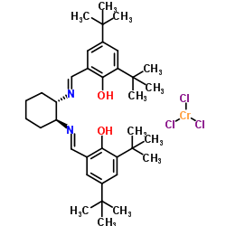 (1S,2S)-[1,2-环己二氨-N,N'-双(3,5-二叔丁基水杨基)]氯化铬催化剂结构式