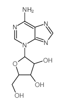 3H-Purin-6-amine, 3-b-D-ribofuranosyl- Structure