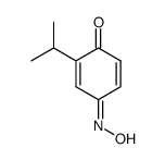 p-Benzoquinone, 2-isopropyl-, 4-oxime, (E)- (8CI) structure