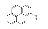 1-Pyrenamine, N-methyl- Structure