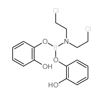 Boric acid,N,N-bis(2-chloroethyl)-, bis(2-hydroxyphenyl) ester结构式