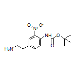N-Boc-4-(2-氨乙基)-2-硝基苯胺结构式