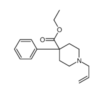 4-苯基-1-(2-丙烯-1-基)- 4-哌啶羧酸乙酯结构式