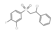 2-CHLORO-4-[(2-CHLORO-2-PHENYLETHYL)SULFONYL]-1-FLUOROBENZENE Structure