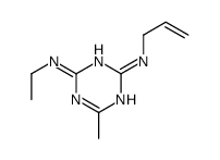 4-N-ethyl-6-methyl-2-N-prop-2-enyl-1,3,5-triazine-2,4-diamine结构式