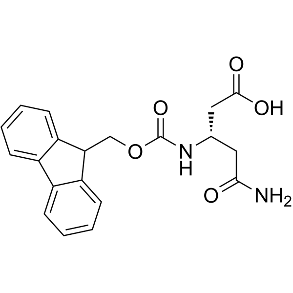 N-BETA-FMOC-L-BETA-GLUTAMINE Structure