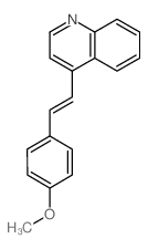 Quinoline,4-[2-(4-methoxyphenyl)ethenyl]-结构式