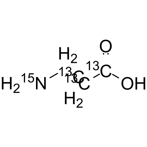 β-丙氨酸-13C3,15N结构式