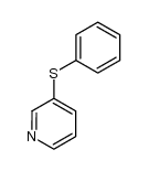 3-(phenyl)sulfanylpyridine结构式