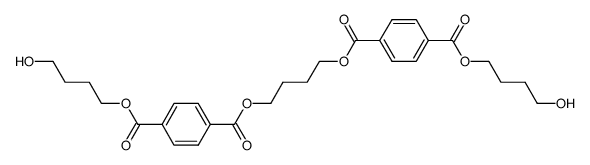 1.4-Bis-<4-(4-hydroxy-butyloxycarbonyl)-benzoyloxy>-butan Structure