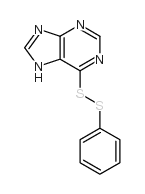 6-(phenyldithio)purine structure