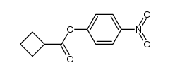 4-nitrophenyl cyclobutanecarboxylate Structure