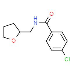 4-chloro-N-(tetrahydro-2-furanylmethyl)benzamide Structure