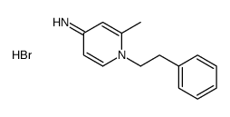 2-methyl-1-(2-phenylethyl)pyridin-4-imine,hydrobromide Structure