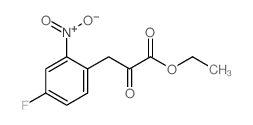 Ethyl 3-(4-fluoro-2-nitrophenyl)-2-oxopropanoate结构式