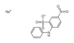 sodium 2-anilino-5-nitrobenzenesulphonate结构式