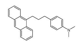 4-(3-anthracen-9-ylpropyl)-N,N-dimethylaniline结构式