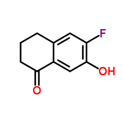 6-Fluoro-7-hydroxy-3,4-dihydro-1(2H)-naphthalenone结构式