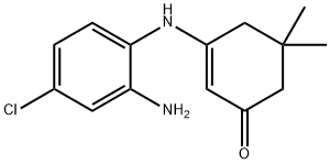 3-(2-amino-4-chloroanilino)-5,5-dimethylcyclohex-2-en-1-one Structure