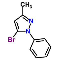 5-Bromo-3-methyl-1-phenylpyrazole structure