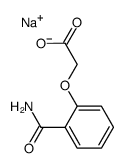 Benzamide,2-(acetyloxy)-, sodium salt (1:1) Structure