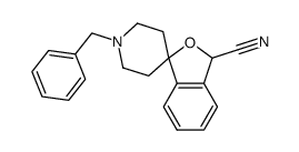 1'-benzyl-3H-spiro[isobenzofuran-1,4'-piperidine]-3-carbonitrile结构式