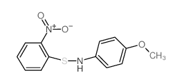 4-methoxy-N-(2-nitrophenyl)sulfanylaniline Structure