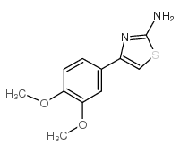 2-Thiazolamine,4-(3,4-dimethoxyphenyl)- Structure