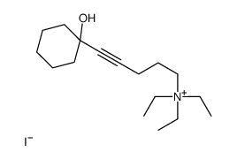 triethyl-[5-(1-hydroxycyclohexyl)pent-4-ynyl]azanium,iodide结构式