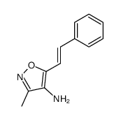 4-amino-3-methyl-5-styryl isoxazole Structure