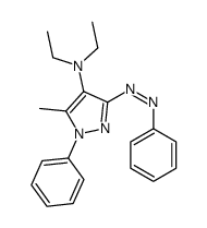 N,N-diethyl-5-methyl-1-phenyl-3-phenyldiazenylpyrazol-4-amine Structure