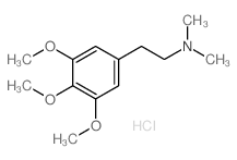 N,N-dimethyl-2-(3,4,5-trimethoxyphenyl)ethanamine Structure