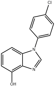 1-(4-Chlorophenyl)-1H-benzimidazol-4-ol结构式